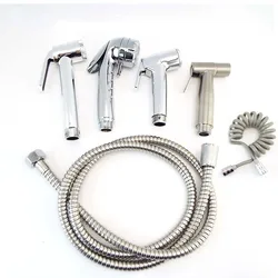 self clean Handheld Bathroom Bidet Shower Head Faucet Spray Gun ABS water hose spring tube Toilet Sprayer bathroom wash s1