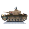 2.4G Heng Long 1/16 Scale RC Tank 7.0 Plastic German Panzer III H RTR Remote Control Tanks Model 3849 Cars Toys TH17363 4