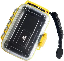 Waterproof Shockproof Earphone & Accessory Storage Case (Yellow 2)