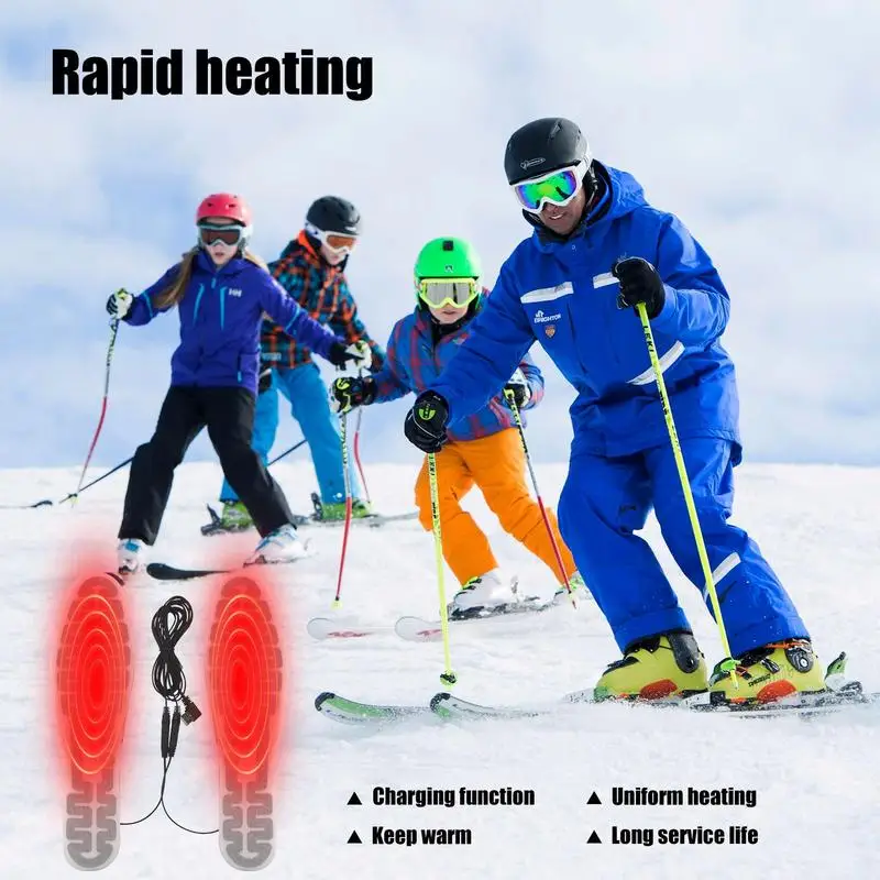 winter Outdoor Sports Heating insoles sheet Film 5V USB Heated Insole Foot Warmer Electric Heating Foot Warmer Heated