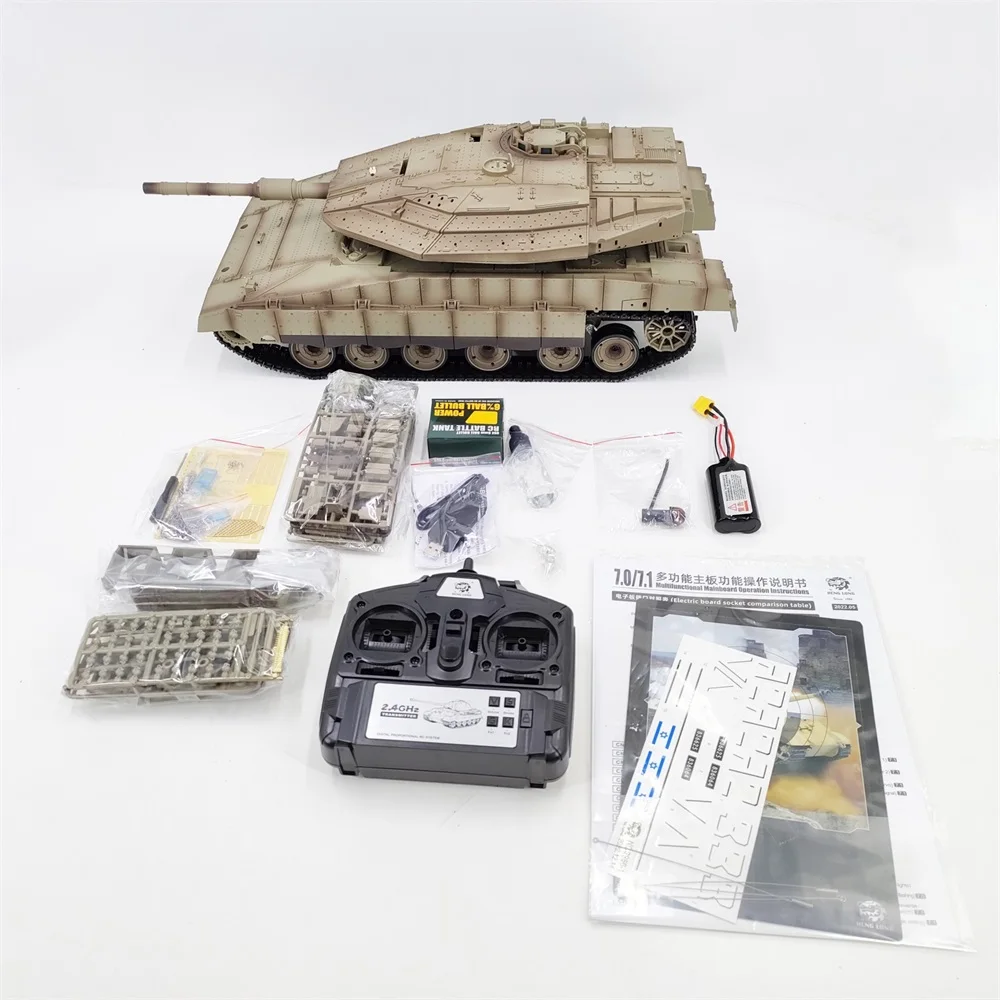 Coolbank RC 탱크, 이스라엘 Merkava 메인 배틀 탱크 모델, 리모컨 탱크, 소리와 빛 장난감, HengLong 3958-1, 1/16 체중계