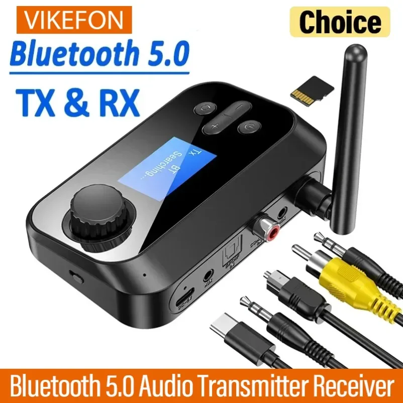 Multi function Bluetooth Transmitter Receiver DAC Converter For TV PC Car