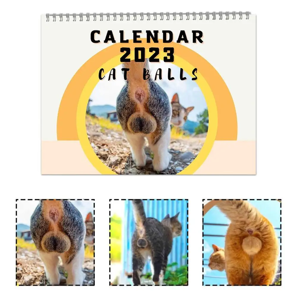 Cats Buttholes Balls Calendar New 2023 Animal Cat Calendar Home Living Room  Decoration New Year Christmas Gifts For Cat Lovers| | - AliExpress