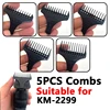 Kemei Hair Trimmer Limit Comb Universal Black Guards Hairdresser Hair Cutting Guide for KM-1931 KM-2299 1 2 3 4 5mm 1