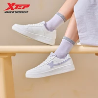 Chaussures de sport blanches Xtep pour femme, printemps 2026, polyvalentes, tendance, décontractées, à semelle épaisse, rehaussantes, pour couples, 874118319851 2