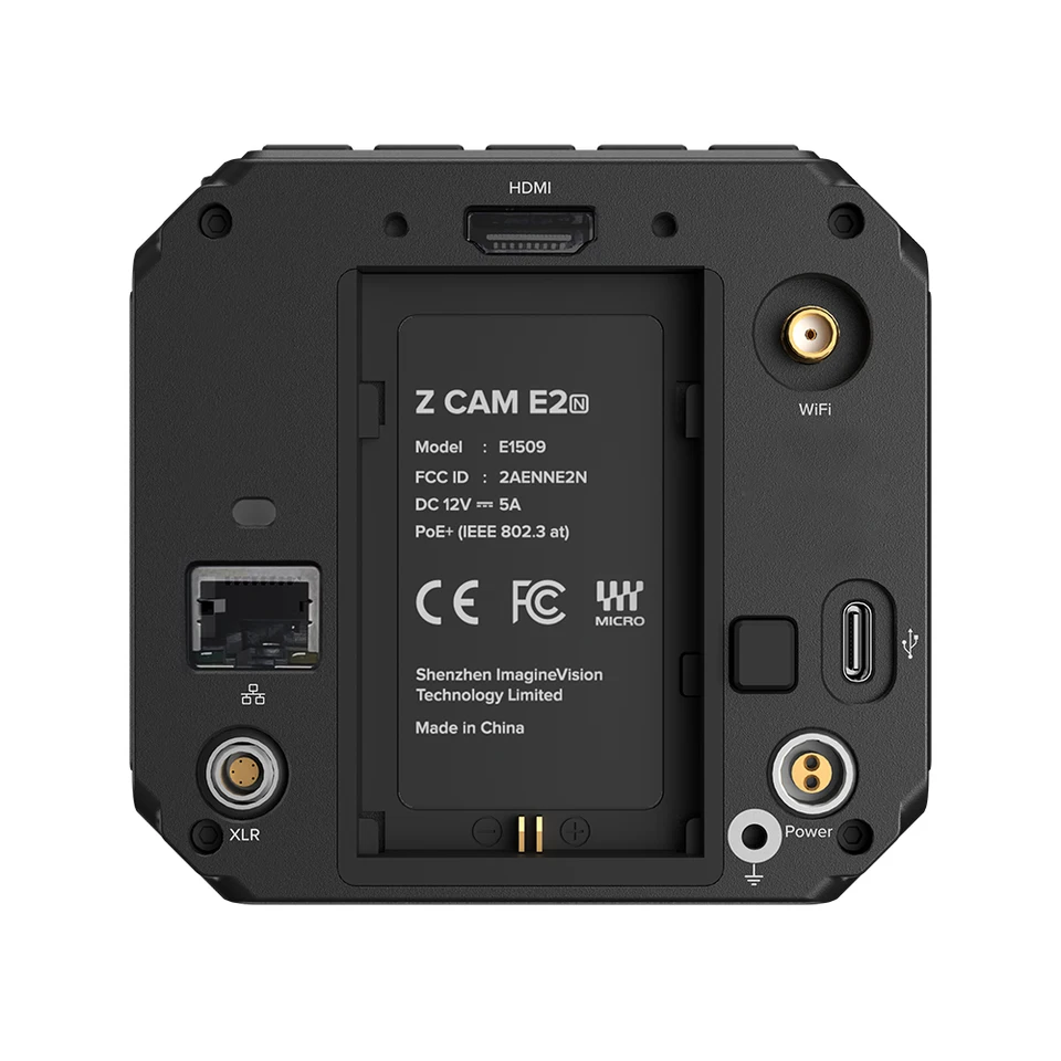 Z CAM E2N 4K NDI HD 라이브 사진 카메라, M43 프레임 MFT 마운트 지지대, 4/3 인치 듀얼 네이티브 ISO CMOS 센서, 최대 4K60 캡처