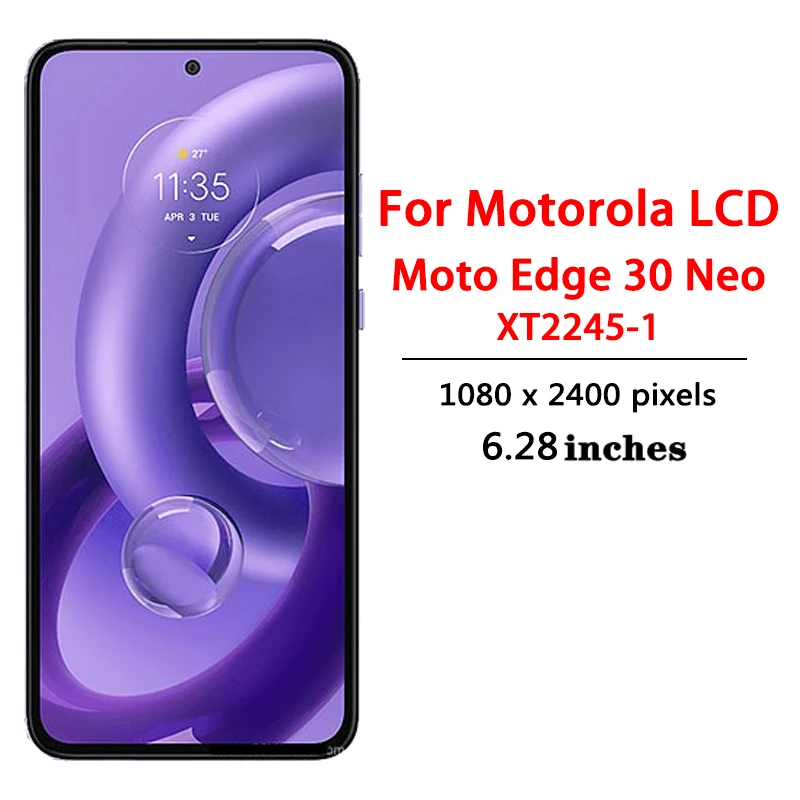 SHOWGOOD Écran tactile numériseur Assemblée pour Motorola Edge 30 Neo LCD XT2245-1 Remplacement (Edge 30 Neo LCD SHOWGOOD Écran tactile numériseur Assemblée pour Motorola Edge 30 Neo LCD XT2245-1 Remplacement (Edge 30 Neo LCD