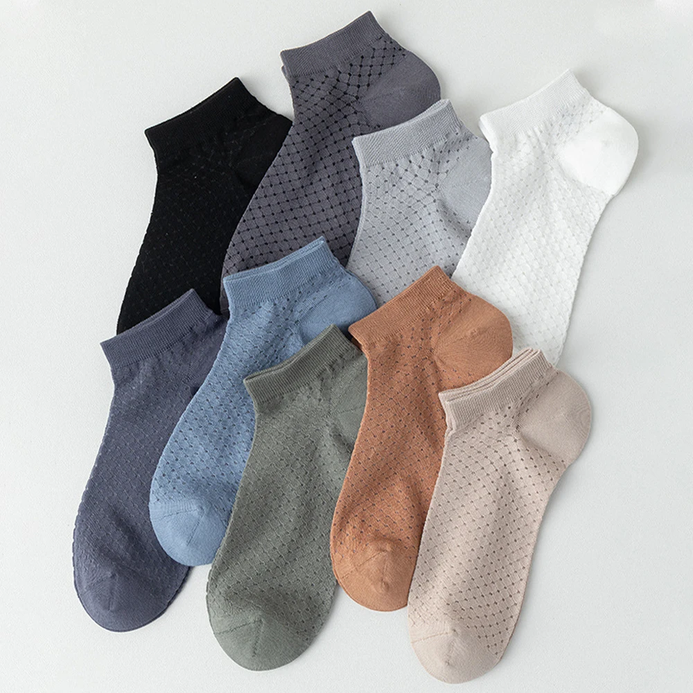 5 쌍 남성 냄새 방지 보이지 않는 보트 양말 여름 얇은 메쉬 통기성 미끄럼 방지 얕은 양말 솔리드 남여 땀 흡수 Sokken