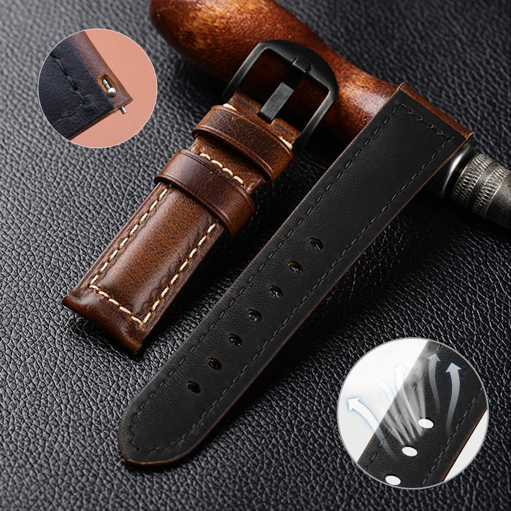 Premium Genuine Leather Watch Band - Calfskin Strap