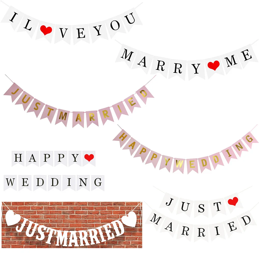 Just Married Banner Clipart