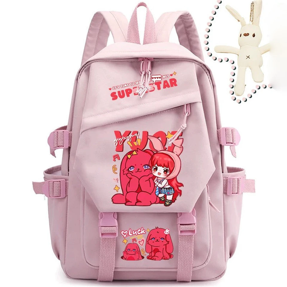 Kpop GIDLE YUQI Backpack Student Schoolbag Kawaii Large Kpop GIDLE YUQI Backpack Student Schoolbag Kawaii Large
