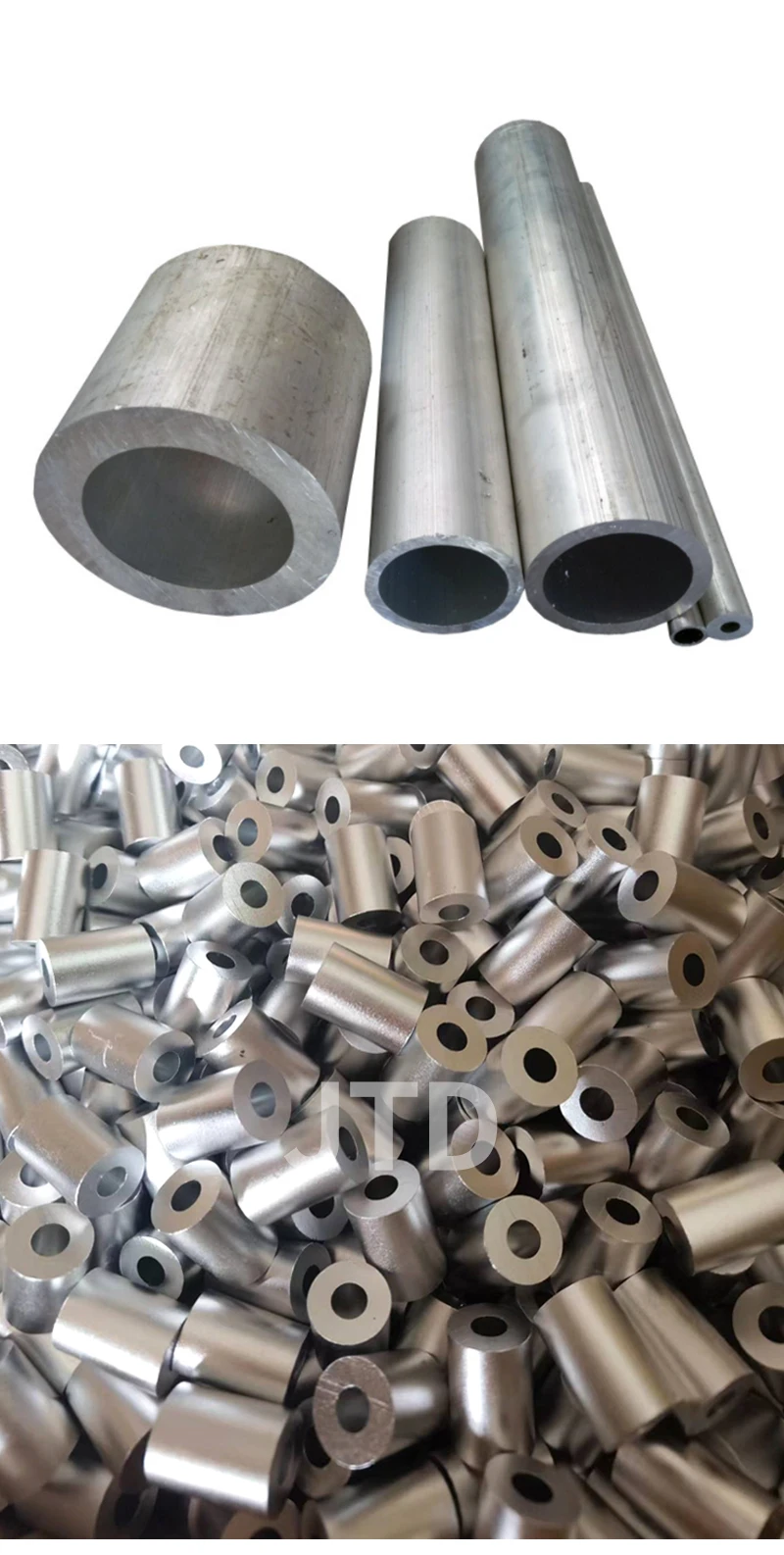 100mm long circular 6063 aluminum alloy pipe
