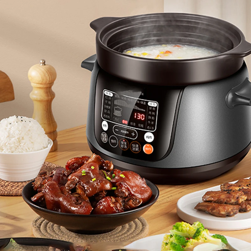 

TG40YC5 electric stew pot 220v intelligent soup cooker electric casserole purple sand ceramic health porridge home