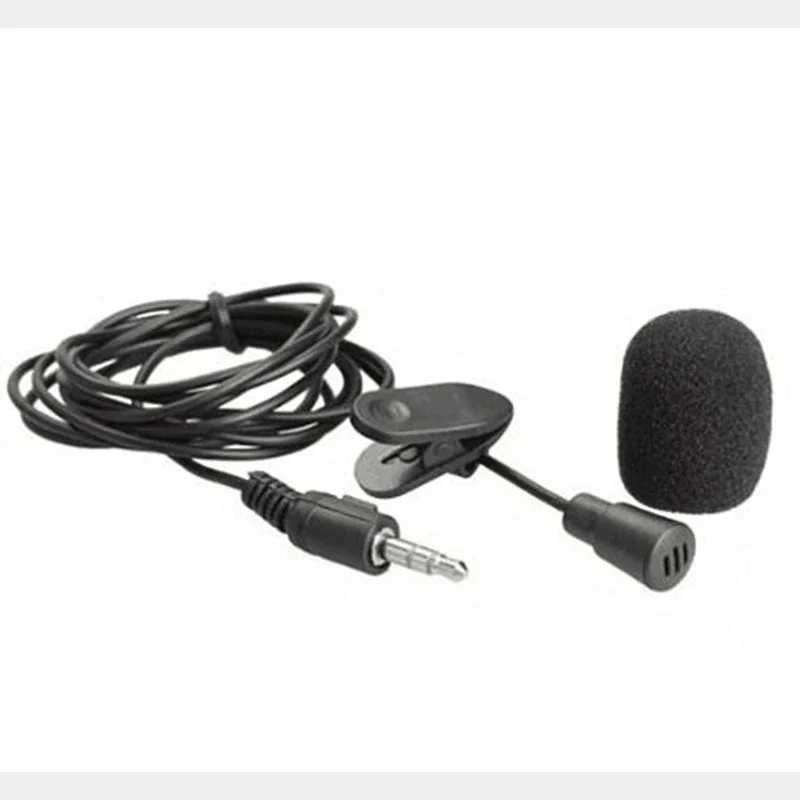 High Sensitivity 2M Mic Tie Clip Microphones Clip-on Lapel Support Speaking Singing Speech for Smart Phone Recording PC