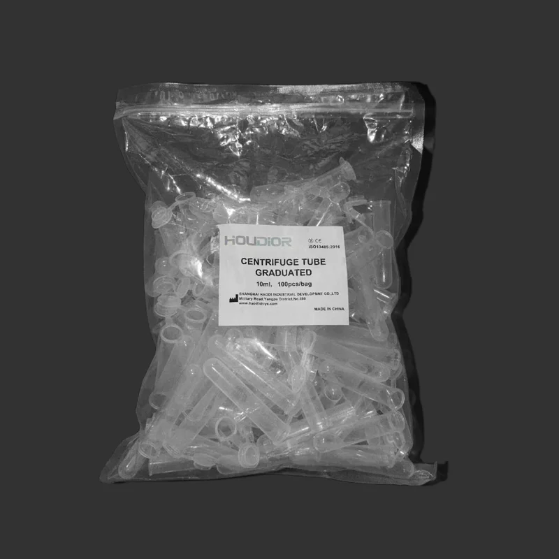 100pcs/bag 10ml Micro Plastic Test Tube Centrifuge Vial Snap Cap Container for Laboratory Test Tube Centrifuge Tubes Snap Cap Cl