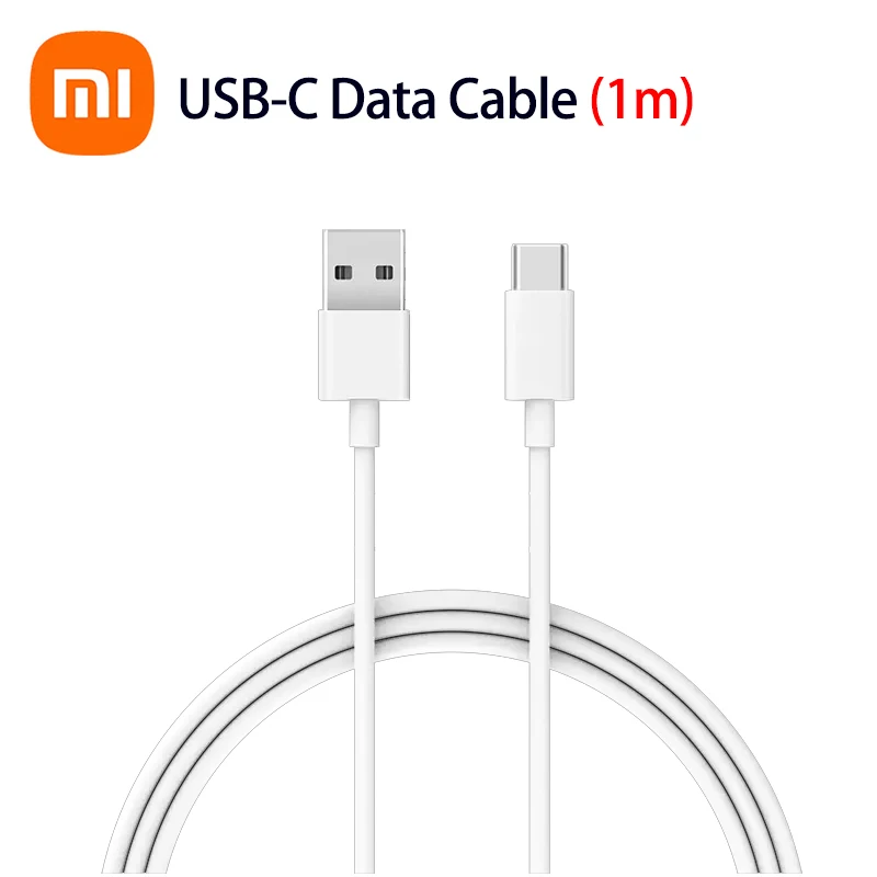 Cable Cargador Original XIAOMI SJX01ZM30CMWHITE 2 en 1, 30 cm, Micro-USB +  USB-C blanco