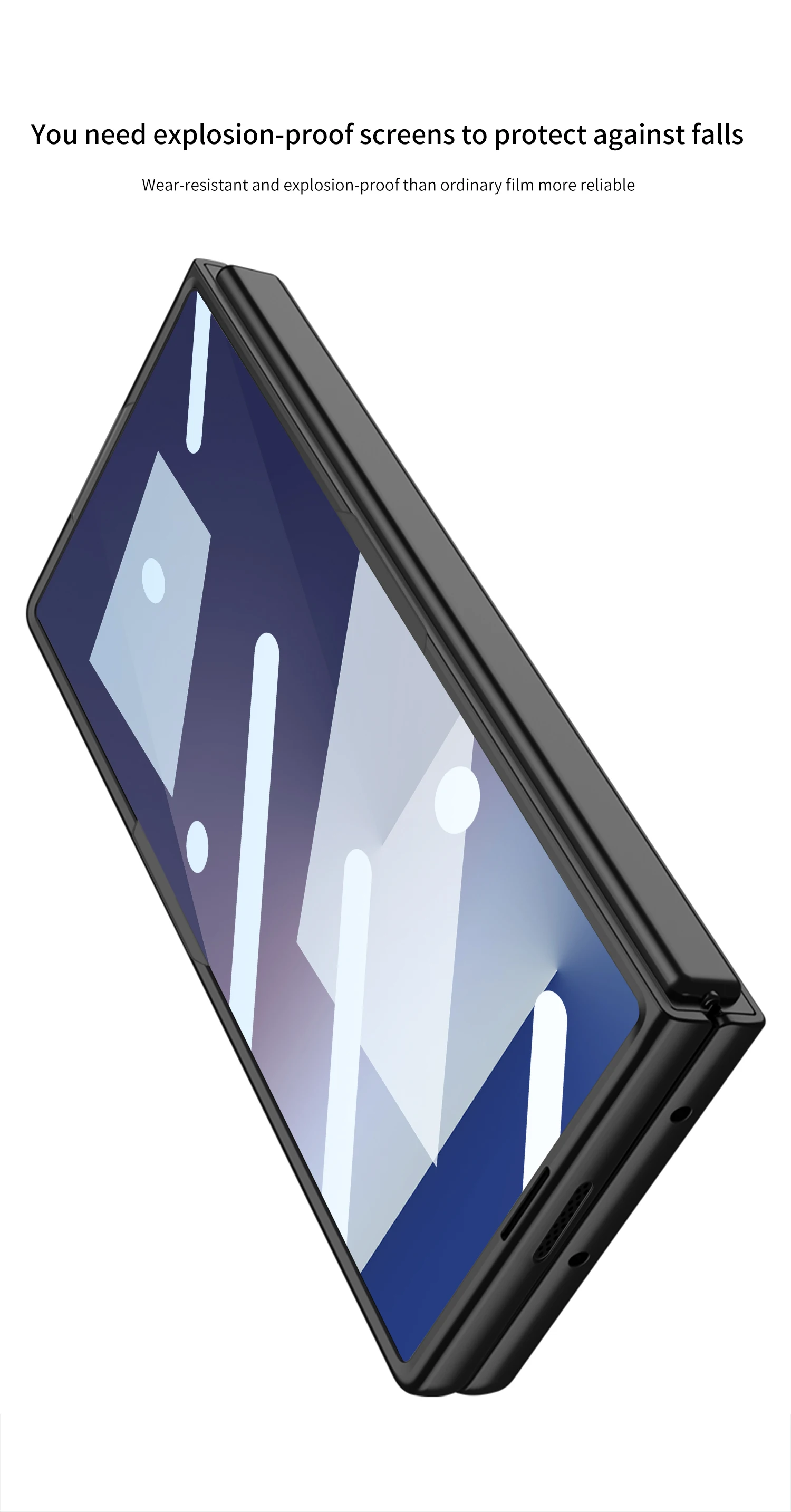 Original Case For Samsung Galaxy Z Fold 7 6 5 Ultra-thin Outer Screen Glass Prot