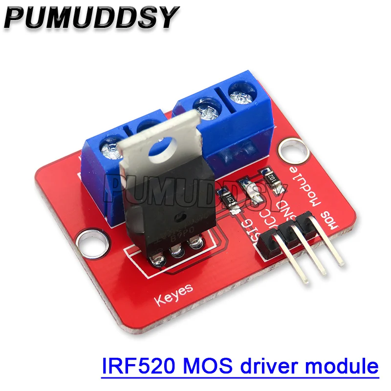 Pulsante Mosfet Superiore 0-24V Irf520 Modulo Driver Mos Per Braccio Mcu Raspberry Pi