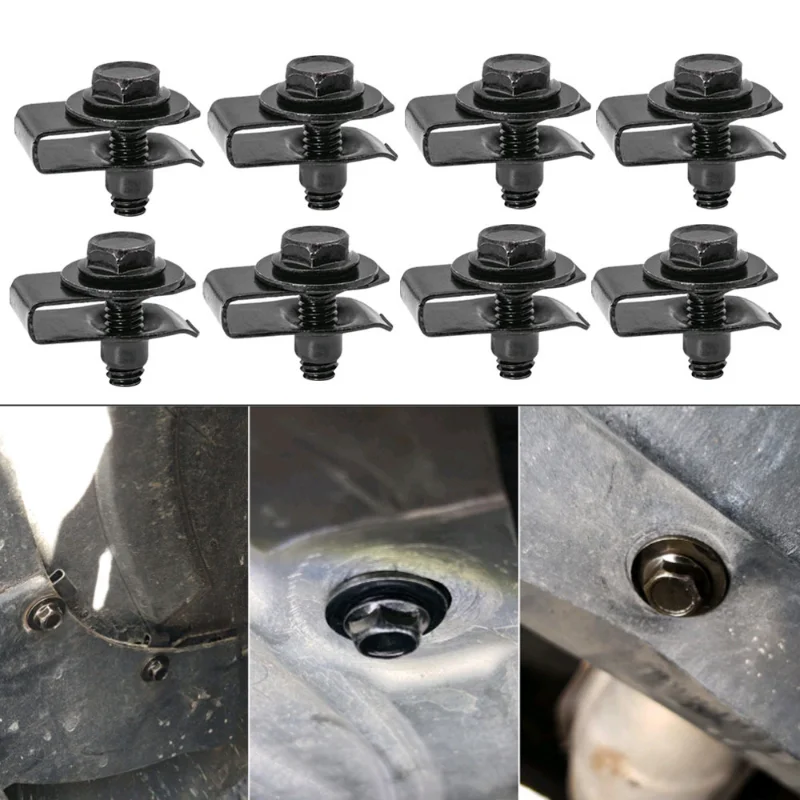 5 Set Motore Sotto Copertura Paraspruzzi Protezione Bulloni Corpo Viti