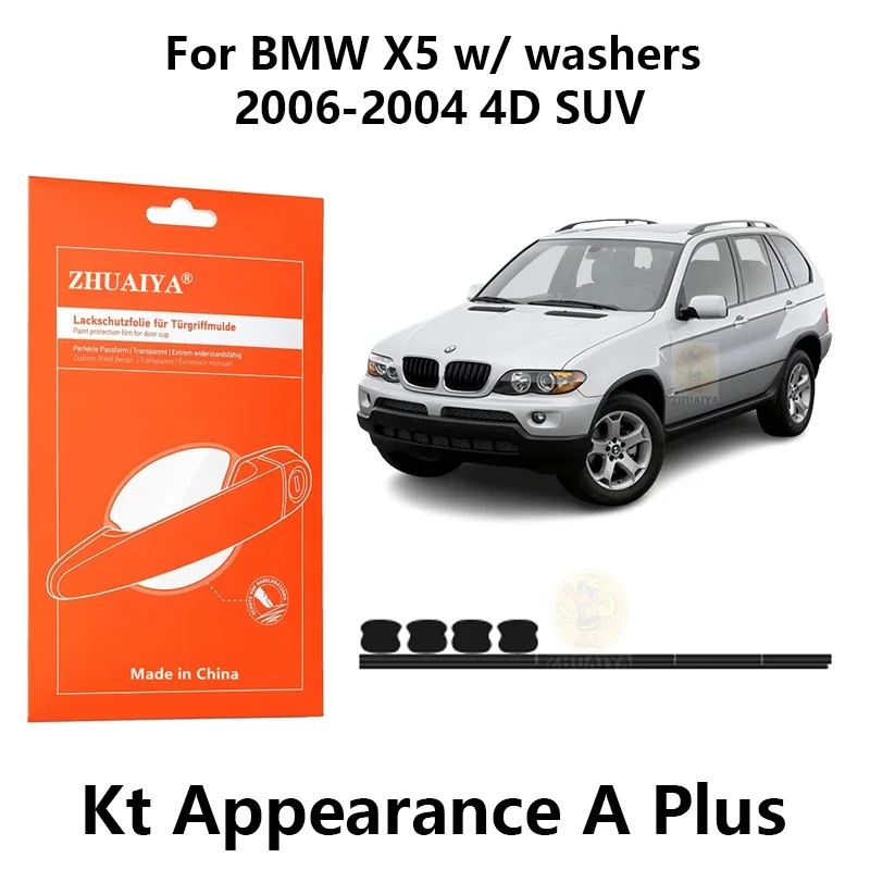 

Защитная пленка ZHUAIYA для красок дверной ручки, ТПУ PPF для BMW X5 w/шайбы 2006-2004 4D SUV, автомобильные аксессуары