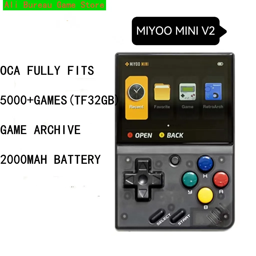 MIYOO MINI V2 Portable Retro Handheld Game Console 2.8Inch IPS HDScreen