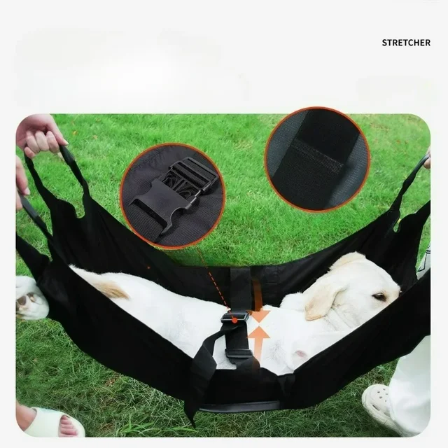 Foldable Pet Dog Cat Hammack Pet Stretcher Portable Emergency Stretcher Pet Dog Cat Bed Hammocks Pet Carrier Dog Stretcher