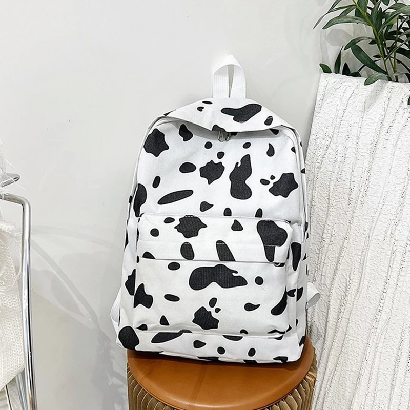 New Women Fashion Bag Children Waterproof School Bags Cow Print