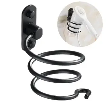 New Bathroom Hair Dryer Holder Useful Spirals Blow Storage Organizer Rack Wall Mounted Stylist Tool Drier Accessory