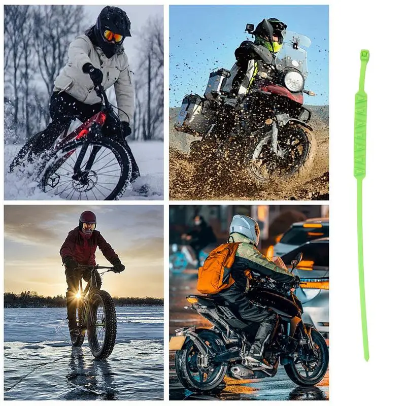 Motorcycle Skid Chain Anti-Skid Thickening Tire Chains Winter Driving Security Chain Wheel Tyre Anti-Skid Chains Sturdy Security