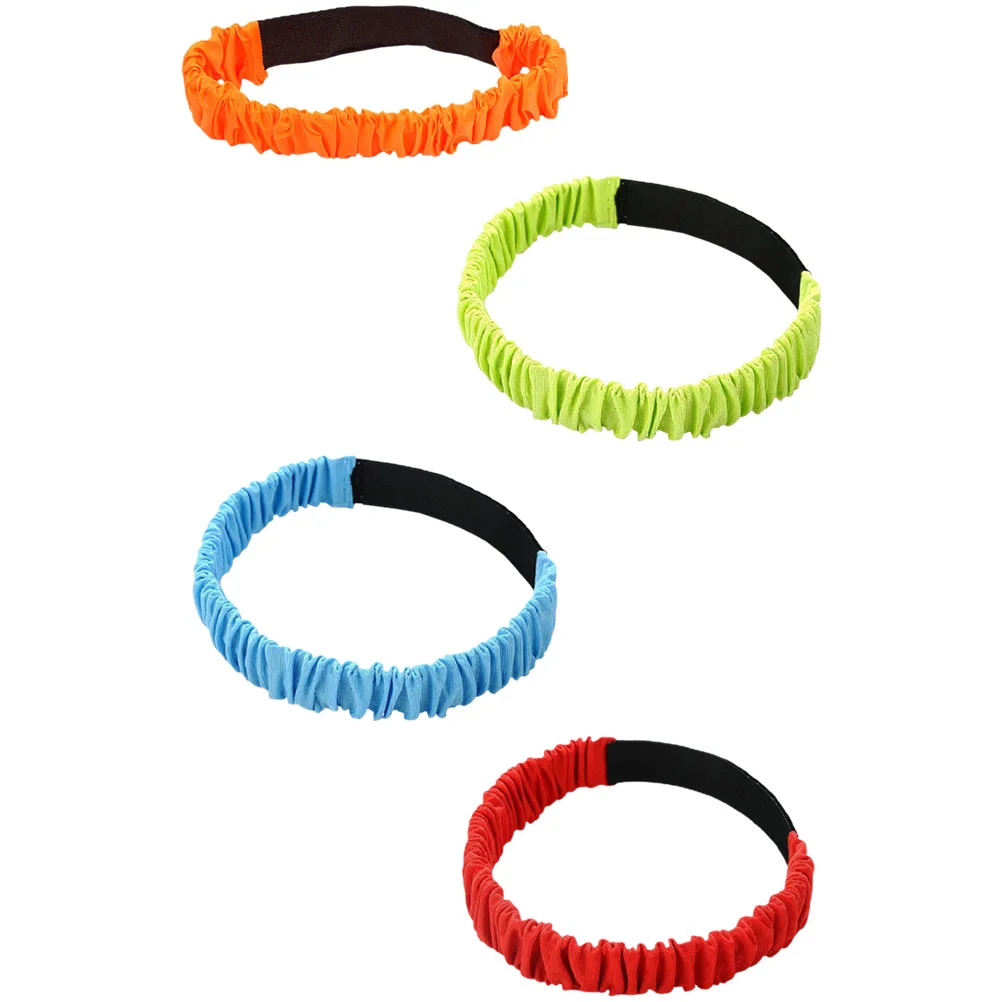 

4Pcs Legged Race Bands Elastic Tie Ropes Teamwork Training Bands Parent-child Interactive Toys
