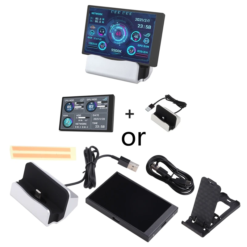 ̴ ITX  ǻ  ̽ 3.5 ġ IPS TYPE-C  ȭ CPU GPU HDD  USB ÷ AIDA64.