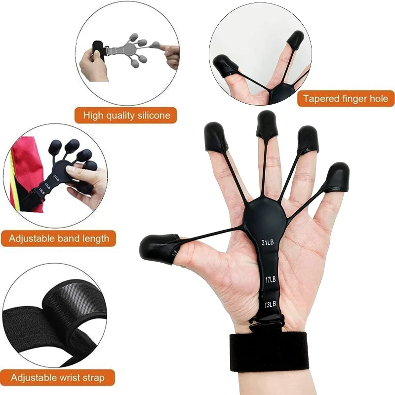 Finger Exerciser Gripster Strengthener Trainer Exerciser Hand Grip Trainer  Gym Fitness Training Exercise Hand Strengthene - AliExpress