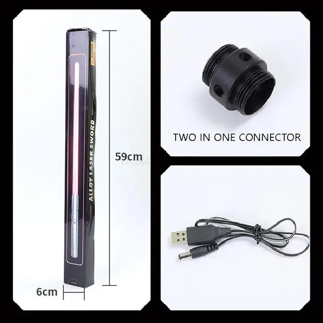 80cm Lightsaber Laser RGB Metal Light Saber Sword Toys Espada Kpop Lightstick 2 In 1 With Sound Children's Cool Toys 4