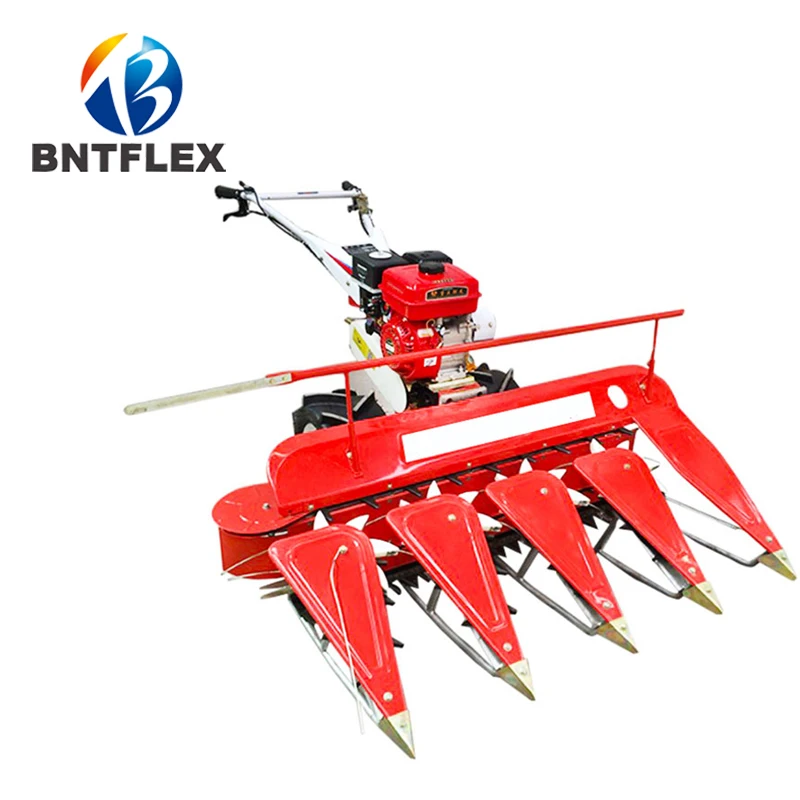 Agricultural machine 8hp diesel power multi-function wheat rice reaper soybean pepper alfalfa wormwood hand-push harvester