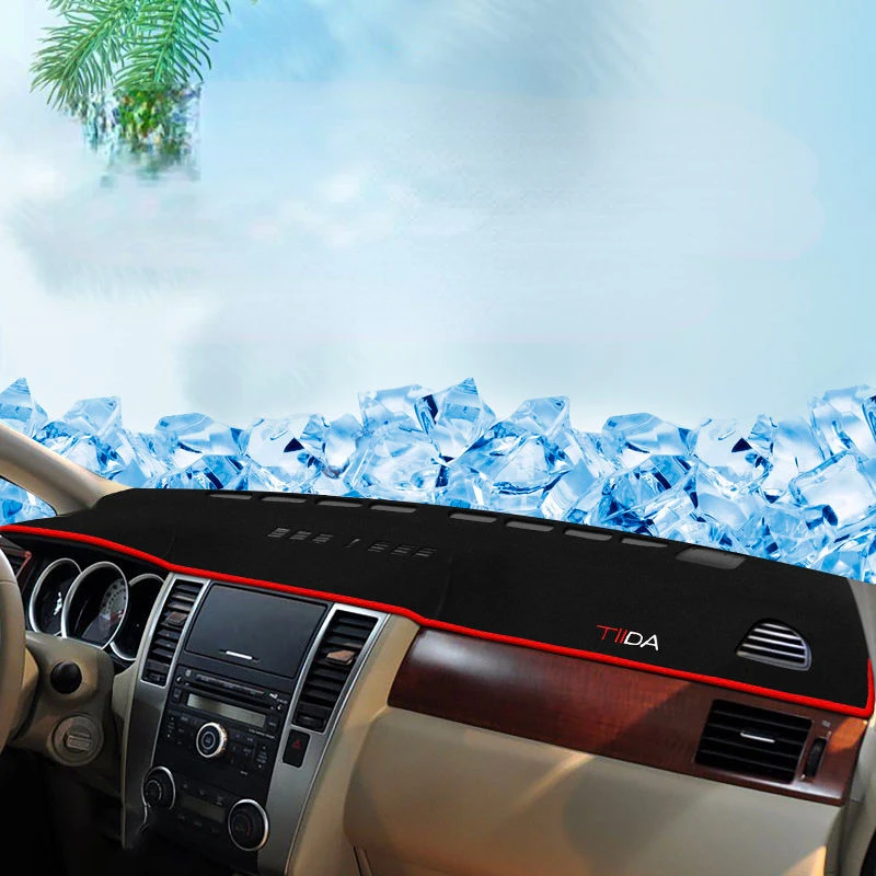 

Коврики для приборной панели автомобиля для Nissan Tiida, Задние Коврики для защиты приборной панели, настольные коврики 2005, 2006, 2007, 2008, 2009, 2010, Стайлинг