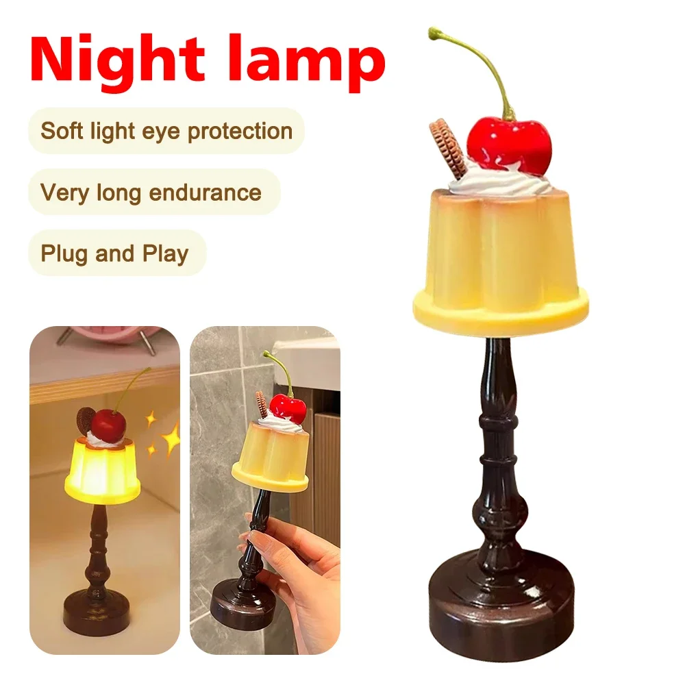 Mini Night Light LED Desk Lamp Battery Powered Desk Bedside Bedroom Bar Room Decor Atmosphere Sleeping Light kid Gifts led night light night light led night lamp