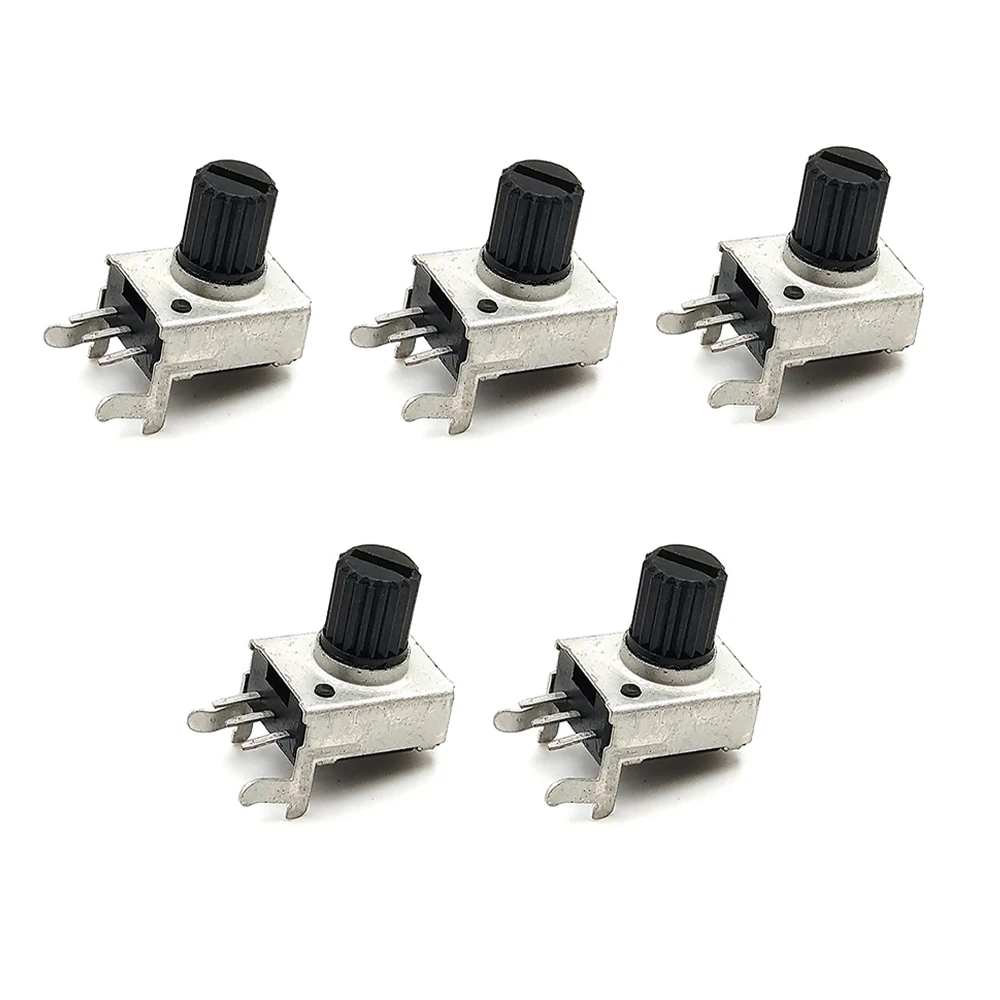 5Pcs/lot RV09 Vertical Horizontal Potentiometer Short Handle 1K/2K/5K