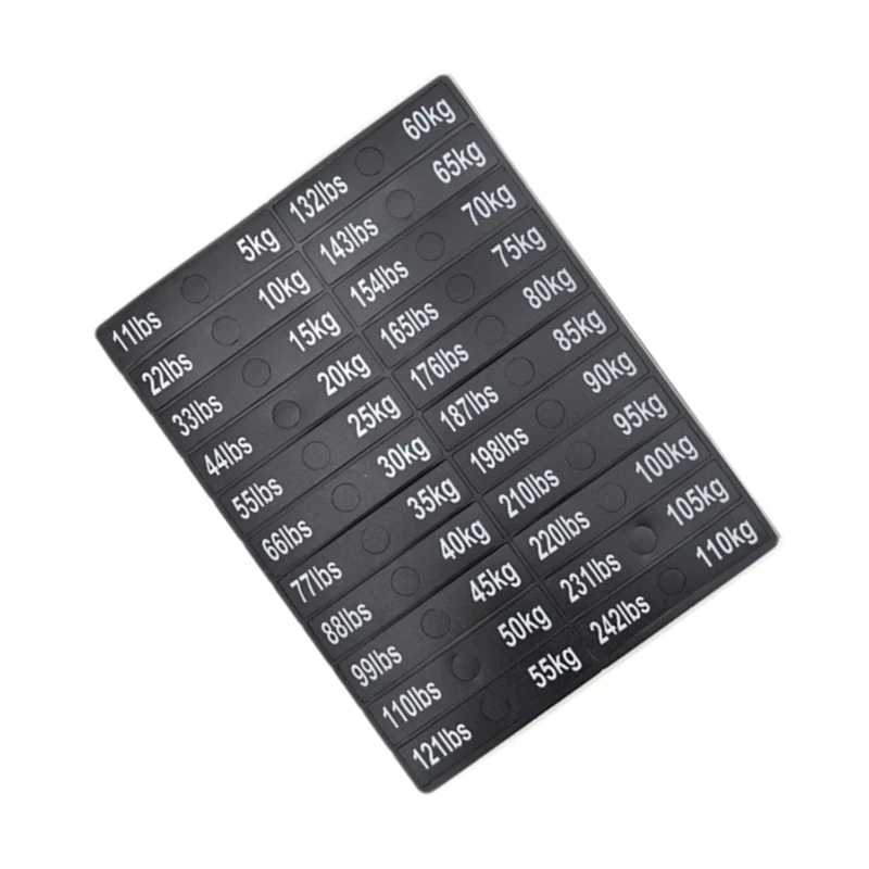 A74E-Circuit Breaker Label Sticker Gym Self Sticky Weighted Block Label Sticker Exercise Equipment Decals Weight Stack Labels