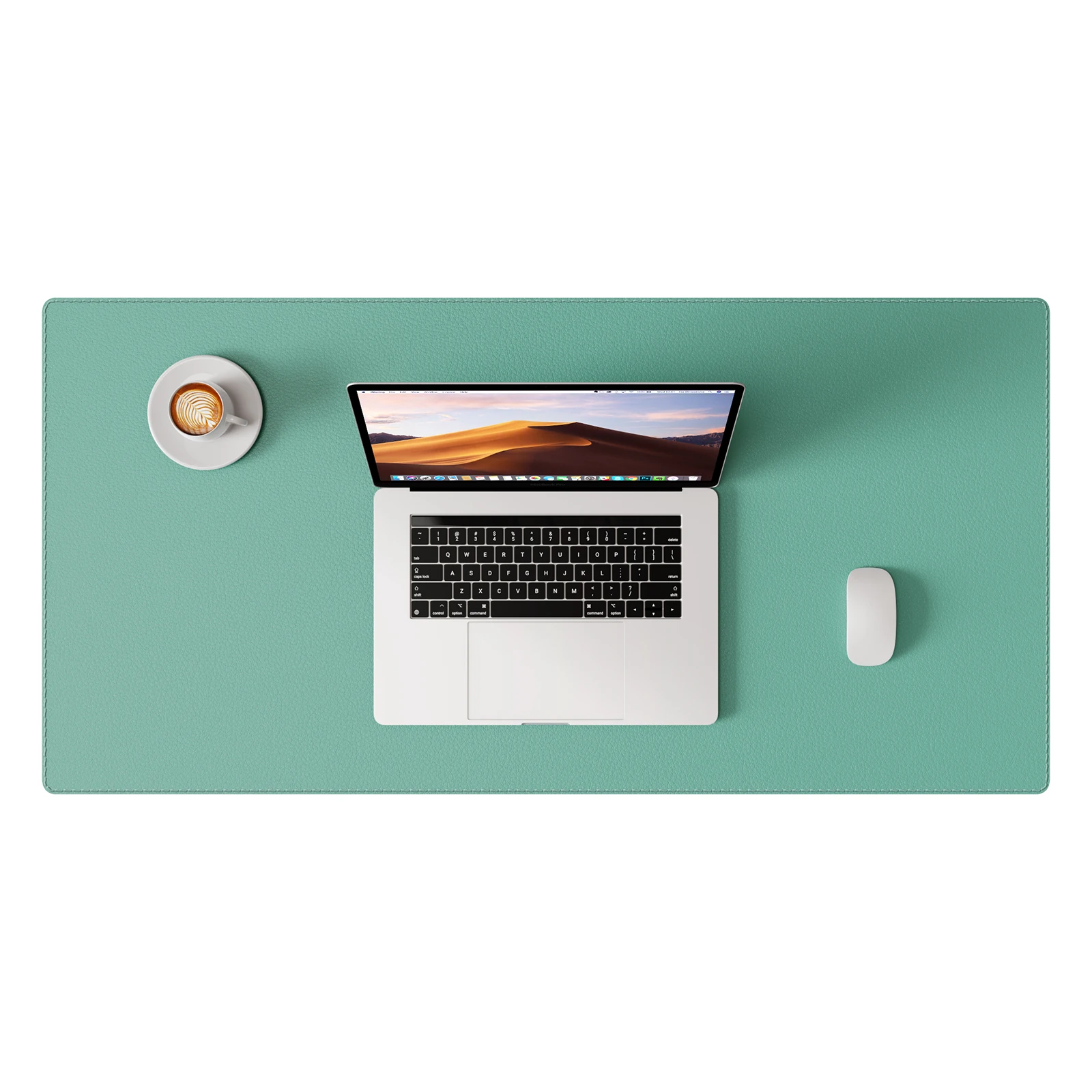 Premium PU Leather Desk Blotter: Non-Slip, Stitched Edges, Multi-Functional Desk Pad for Home, Office, or School