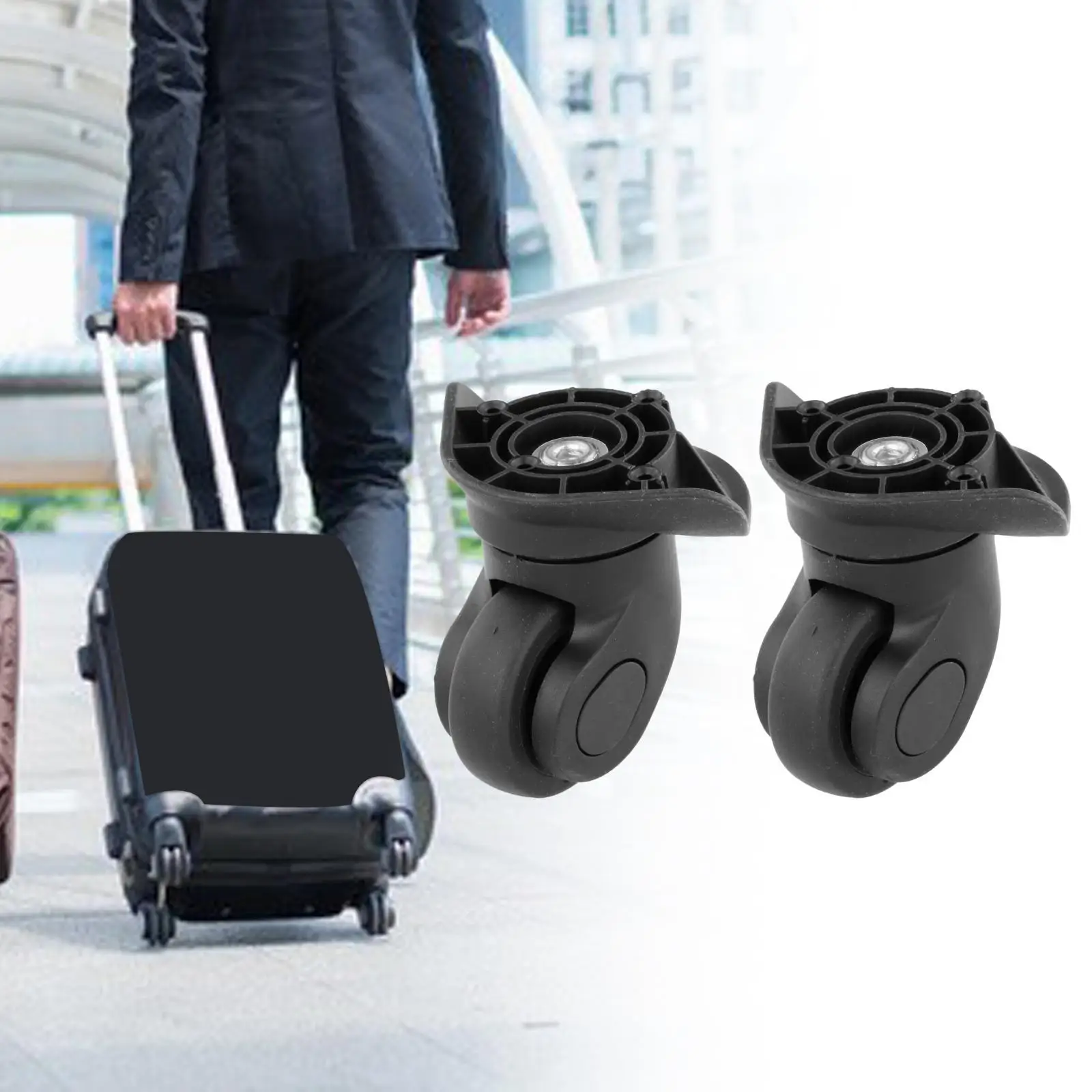  DHLink Juego de 2 ruedas de repuesto para maletas de equipaje,  ejes y llave de reparación, OD 2.756 in : Hogar y Cocina
