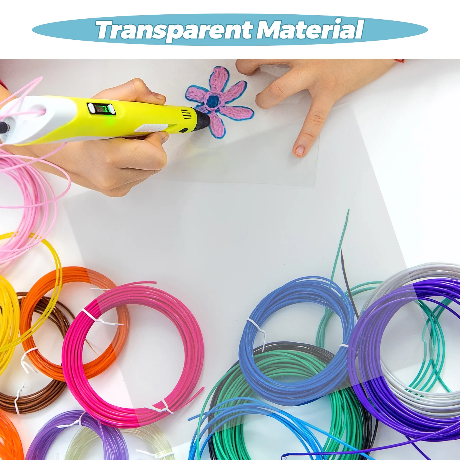 10 Pcs 3D Printing Copy Board Stencils for Drawing Translucent Craft Paper Child