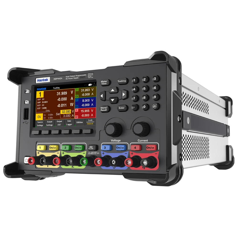 

Блок питания постоянного тока Hantek HDP4000 HDP4324 HDP4324B HDP4424 HDP4424B Series 3CH 245W 1,5-дюймовый цветной дисплей