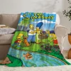 The S-Simpsons Knitted Plaid Microfiber Bedding Warm Blankets for Cold Decorative Sofa Blanket Bed Fleece Throw Blanket Fluffy 3