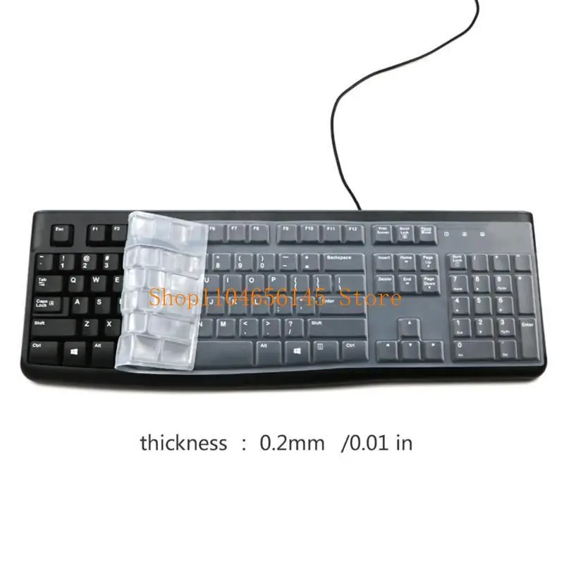 Dustproof Waterproof Transparent Silicone Keyboard Cover Protector