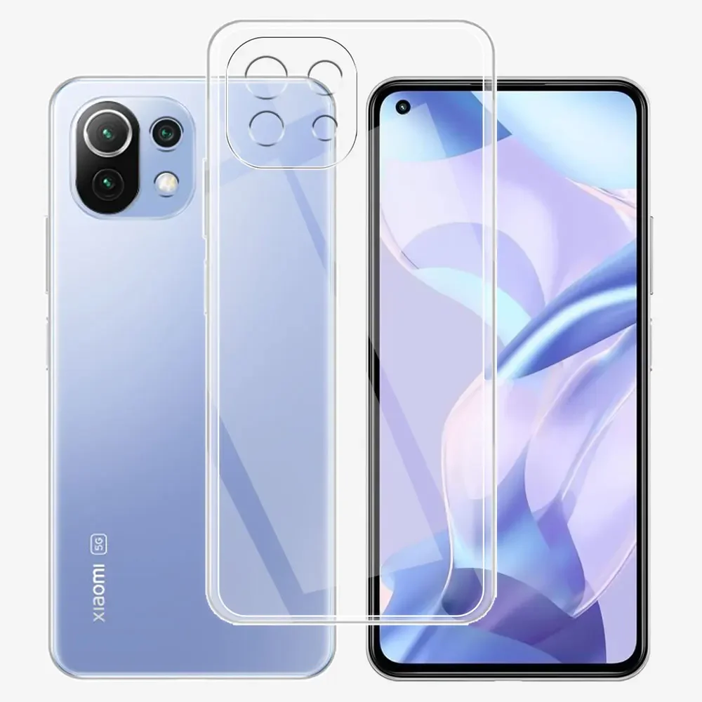 Enhanced Silicone Soft Clear Phone Case Cover for Xiaomi Mi 11 Lite Series