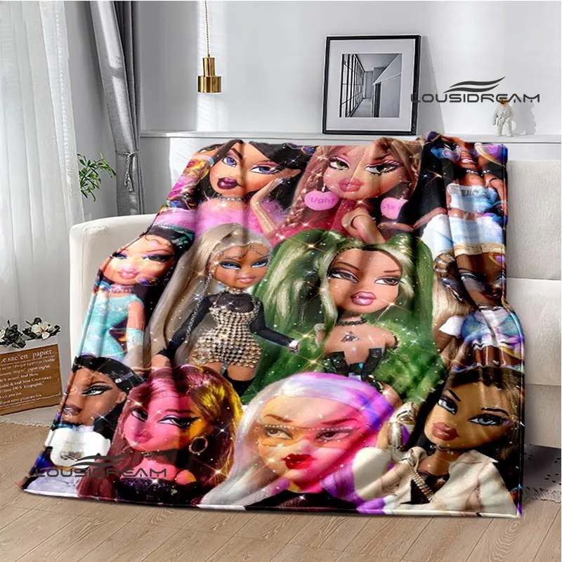 BratzcartoonprintedblanketPicnicblanketsFlangeblanketSoftand