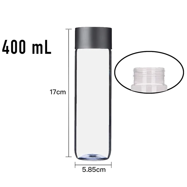 Bulk Empty Plastic Reusable Juice /Water Bottles as Smoothie Bottles for Sensory Crafts and Calming Bottles 400ml 6/12PCS 2