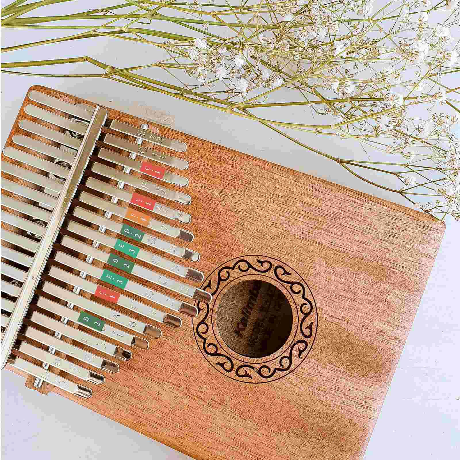 Thumb Piano Stickers Finger Note Transparent Keyboard Accessories Notes Paper Child Kit