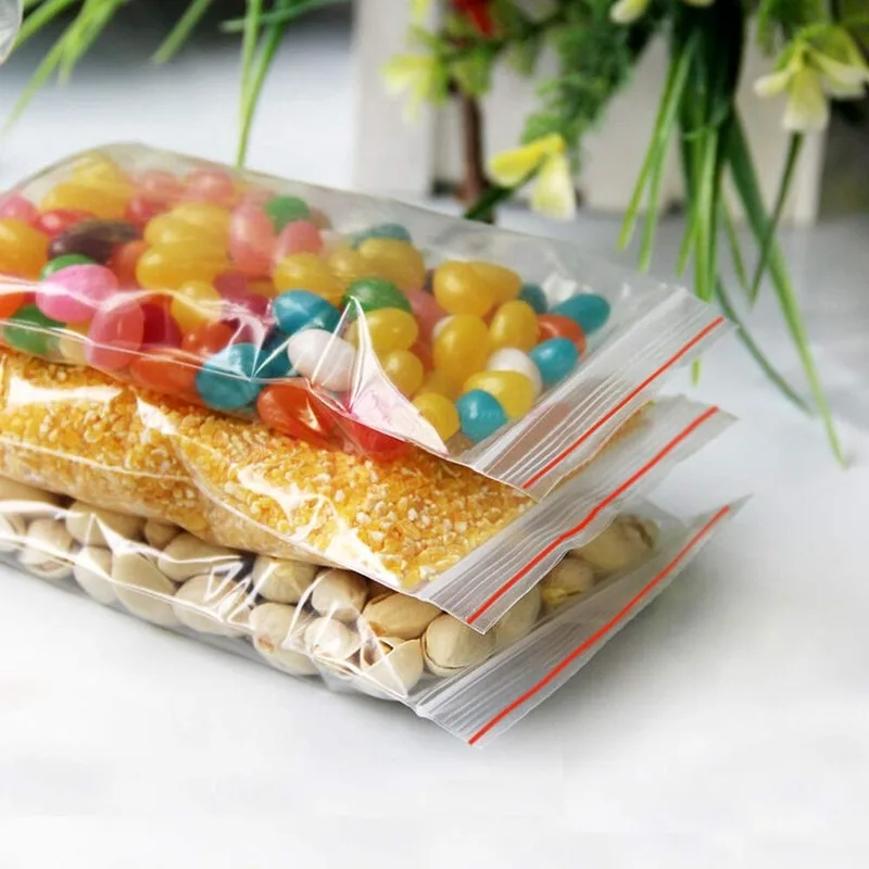 Diamond Painting Accessories 100Pcs Clear Plastic Zip Lock Bags