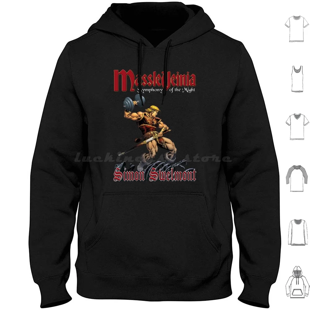 Massleveinia-Symphony Of The Might Felpa Con Cappuccio In Cotone Manica Lunga Castle Vania Symphony Of The Night Gym Lifting Bro Weights Free